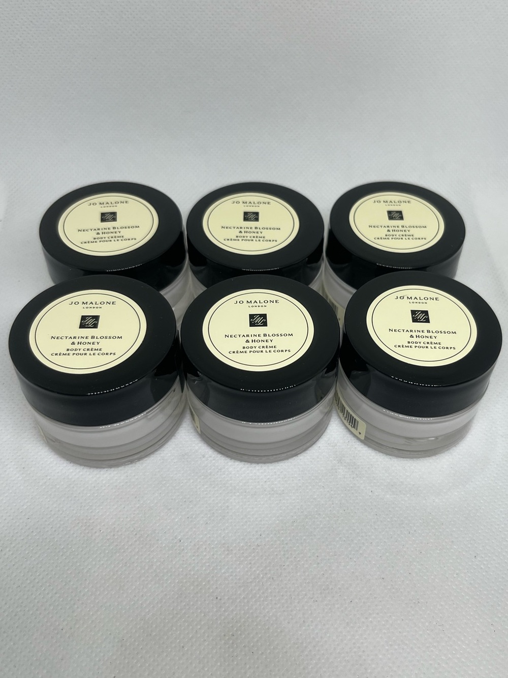 6 New Jo Malone NECTARINE BLOSSOM
& HONEY Body Cream 0.5 Oz / 15 ML
